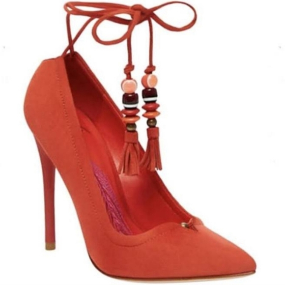 Brian Atwood Shoes - Brian Atwood "Hanna" Suede-Lace Up Pumps Size 8 (EUC) Size 8